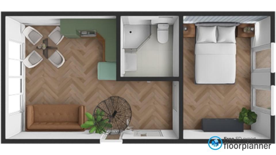 COMFORT 6 – Ganzjähriges Modulhaus 35 m² + 14 m² 2 zimmer