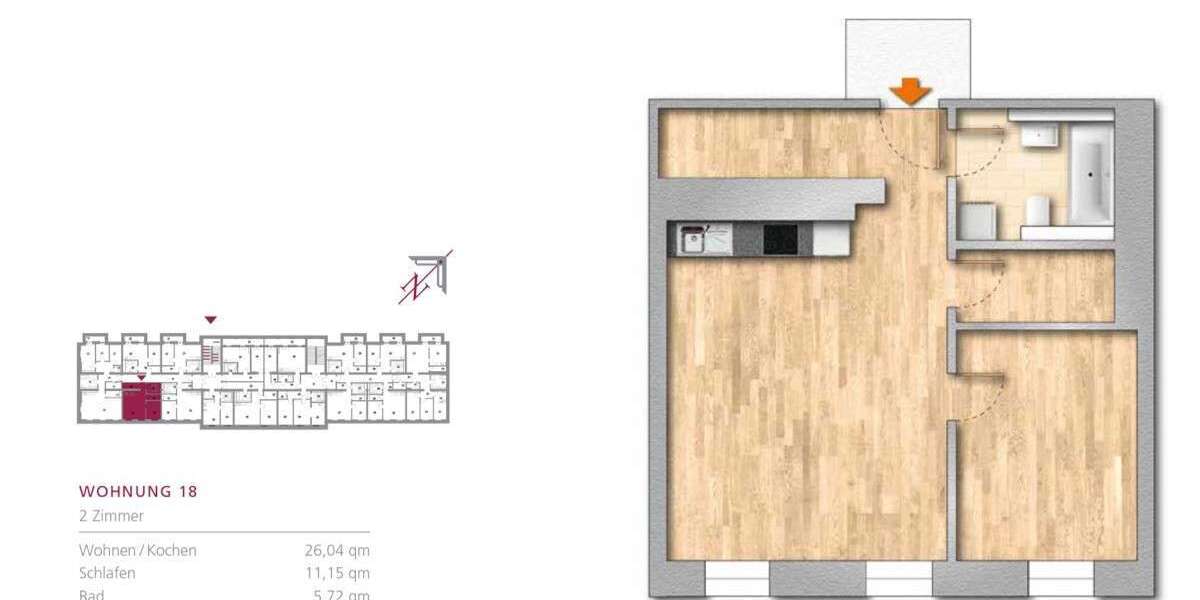 Etagenwohnung Berlin / Buch Buch - 2 Zimmer, 52 m&sup2;, 225.000&euro; | Angebot:24026140
