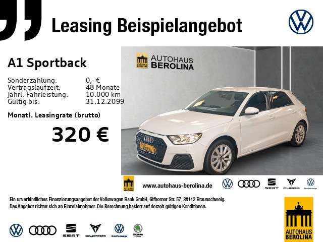 Audi A1 6.230 km 22.333 € Berlin 10709