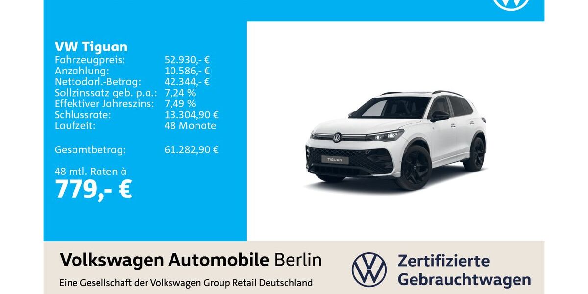VW Tiguan 24.090 km 52.930 &euro; Berlin 12681