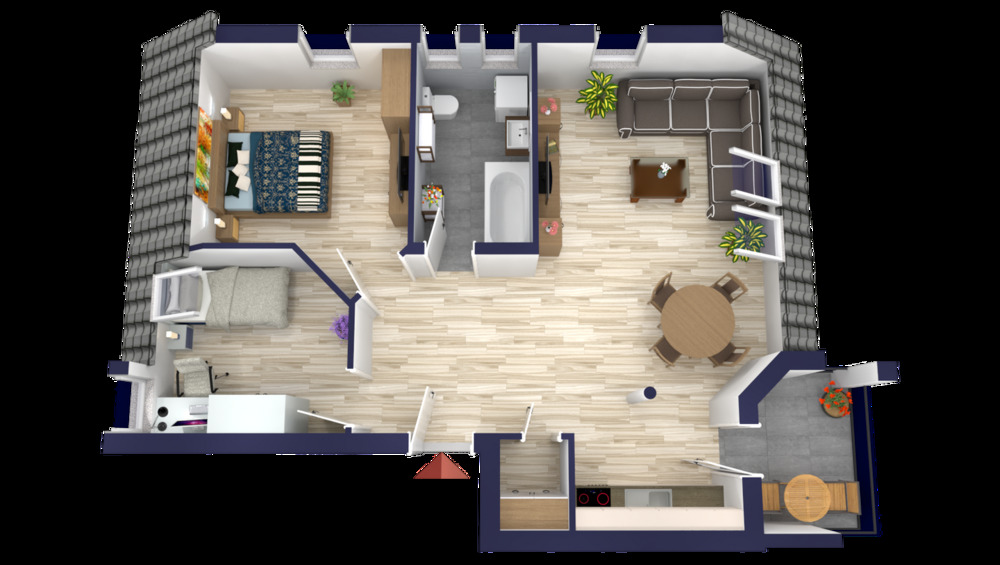 Etagenwohnung Blankenfelde-Mahlow Groß Kienitz - 3 Zimmer, 65 m&sup2;, 189.900&euro; | Angebot:23815156