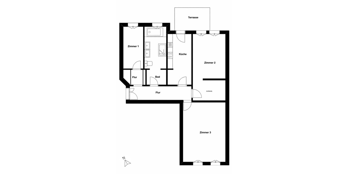 Etagenwohnung Potsdam Nördliche Innenstadt - 3 Zimmer, 110 m&sup2;, 1.760&euro; | Angebot:25709718