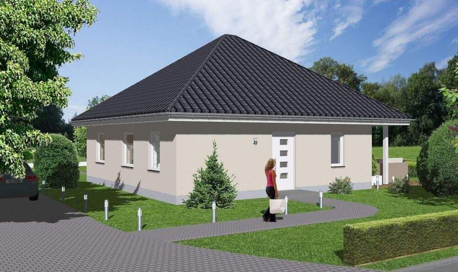 Unterkellerter Bungalow (57 m²) und 2 Garagen zum Abriss auf 900 m² Traumbauland ! Im Alleinauftrag in Panketal