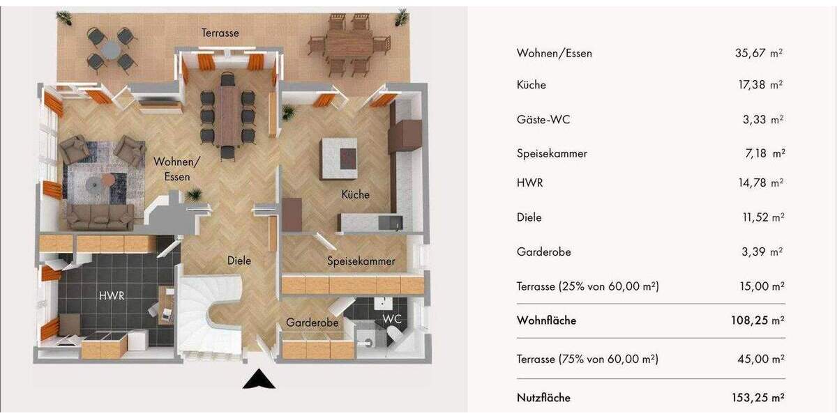 Einfamilienhaus Mühlenbeck - 5 Zimmer, 152 m&sup2;, 739.000&euro; | Angebot:25934080