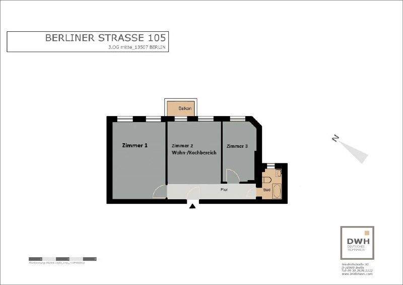 Schicke Pärchen-Wohnung mit Altbaucharme! 3 zimmer