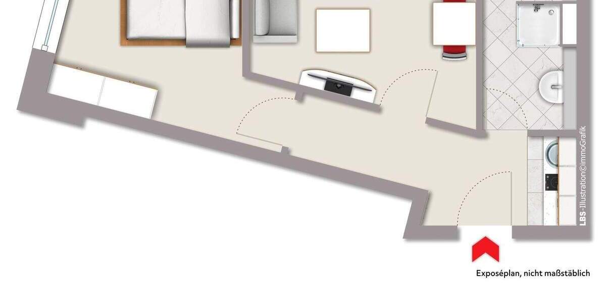 Etagenwohnung Berlin Spandau - 2 Zimmer, 38 m&sup2;, 210.000&euro; | Angebot:24657374