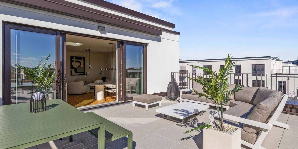 Neubau Penthouse mit XXL Terrasse und Blick über Schöneberg 3 zimmer