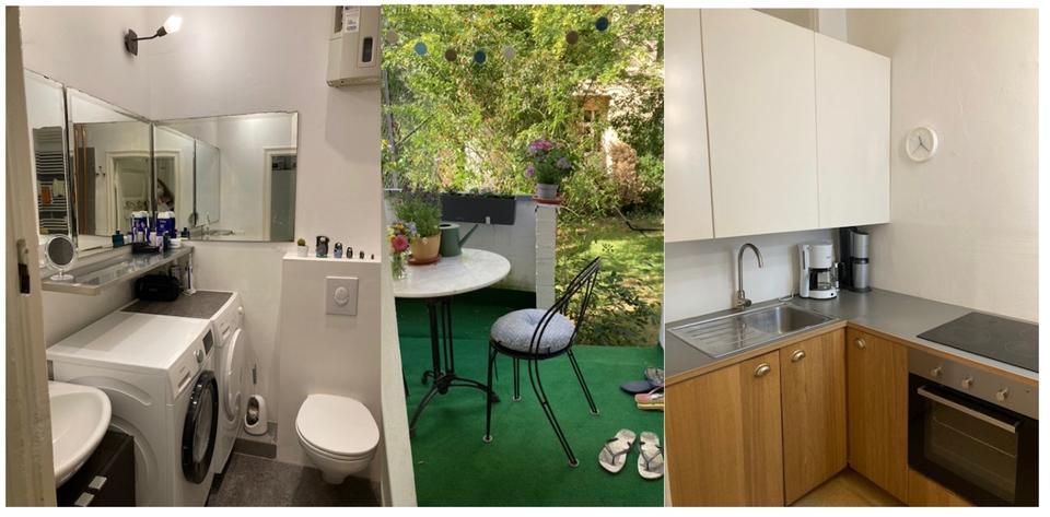 Erdgeschoßwohnung Berlin Charlottenburg-Wilmersdorf - 3 Zimmer, 63 m&sup2;, 1.000&euro; | Angebot:26679520