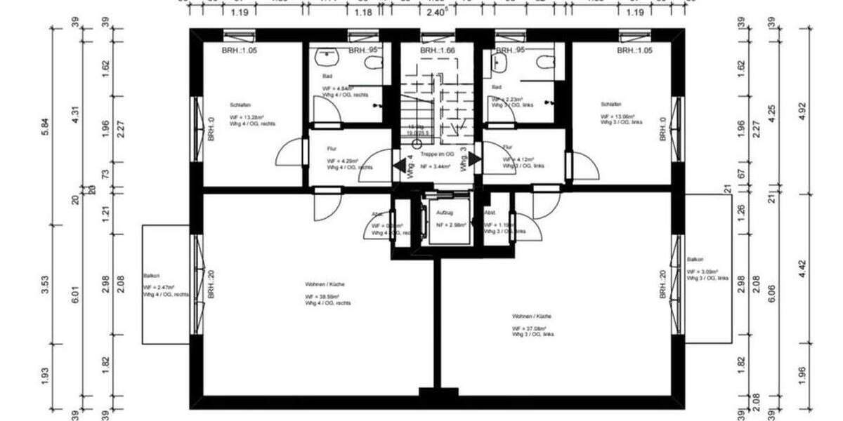 Etagenwohnung Berlin Französisch Buchholz - 2 Zimmer, 60 m&sup2;, 1.215&euro; | Angebot:24557979