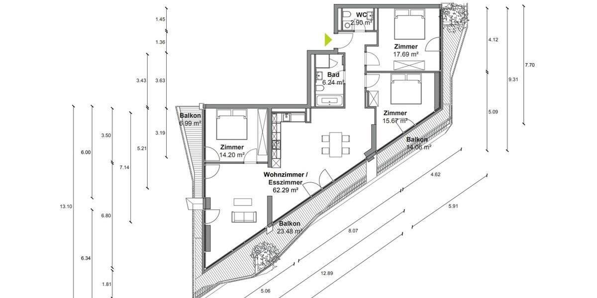 Etagenwohnung Berlin Mitte - 4 Zimmer, 141 m&sup2;, 3.885&euro; | Angebot:24584672