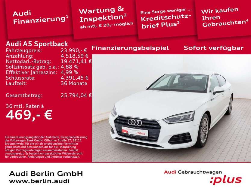 Audi A5 51.700 km 23.990 € Berlin 12489