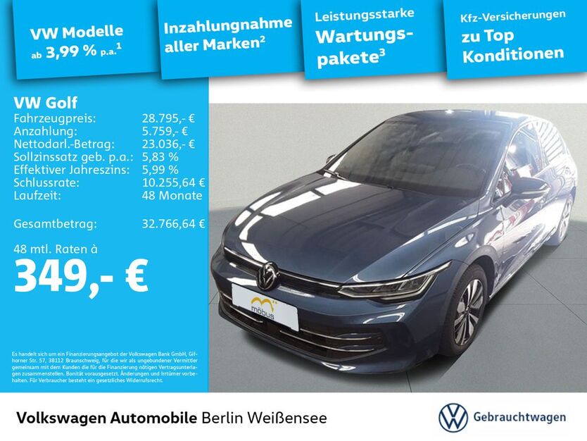 VW Golf 10.921 km 28.795 € Berlin 13088