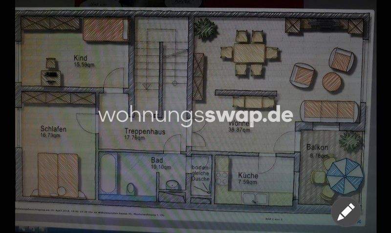 Etagenwohnung Berlin Märkisches Viertel - 3 Zimmer, 86 m&sup2;, 580&euro; | Angebot:25925943