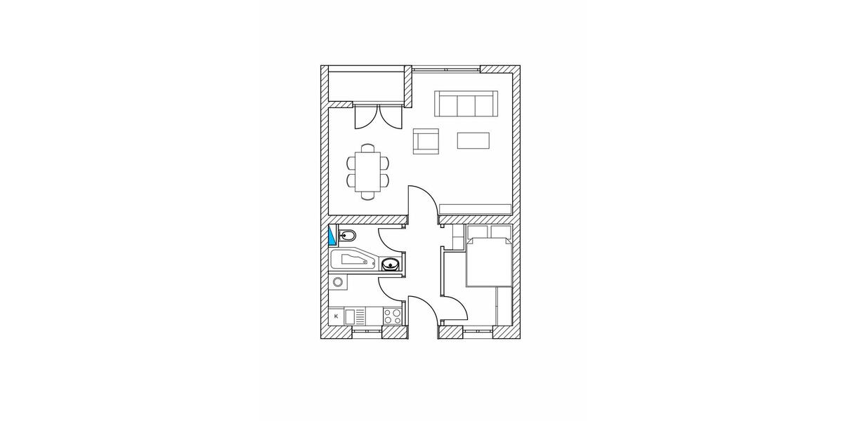 Etagenwohnung Berlin Charlottenburg-Wilmersdorf - 2 Zimmer, 42 m&sup2;, 280.000&euro; | Angebot:27056932