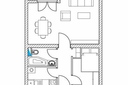 Wohnung Berlin Charlottenburg-Wilmersdorf - 2 Zimmer, 42 m&sup2;, 280.000&euro; | Angebot:27056932