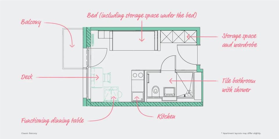 Etagenwohnung Berlin Charlottenburg-Wilmersdorf - 1 Zimmer, 18 m&sup2;, 1.041&euro; | Angebot:26568297