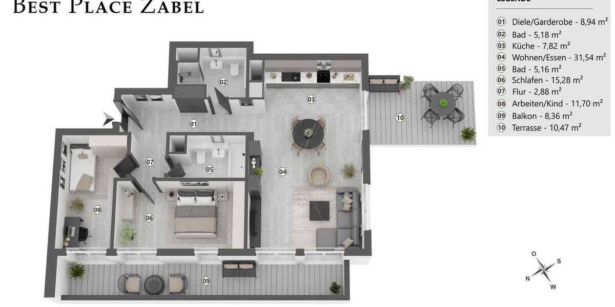 Etagenwohnung Berlin Charlottenburg - 3 Zimmer, 108 m&sup2;, 750.000&euro; | Angebot:26426677