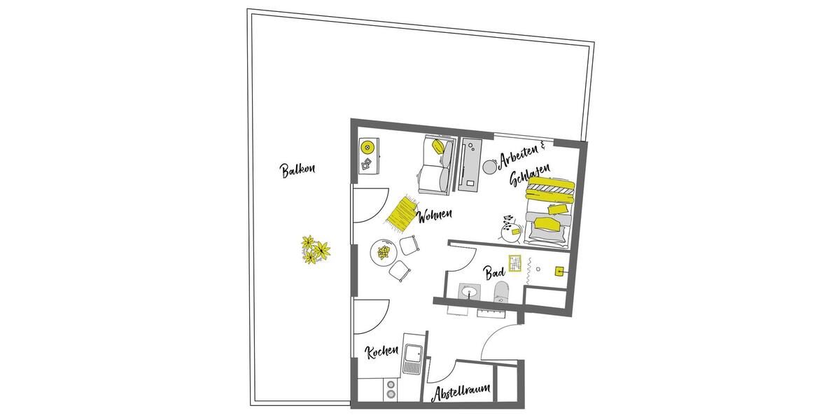 Einfamilienhaus Berlin Neukölln - 1 Zimmer, 61 m&sup2;, 1.393&euro; | Angebot:26548655