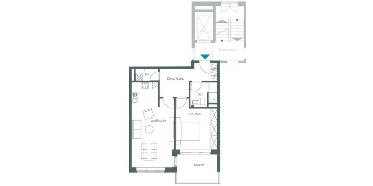 Etagenwohnung Berlin Prenzlauer Berg - 1 Zimmer, 64 m&sup2;, 450.000&euro; | Angebot:26703152