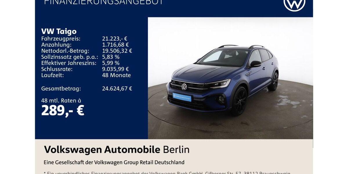 VW Taigo 62.480 km 20.806 &euro; Berlin 12681