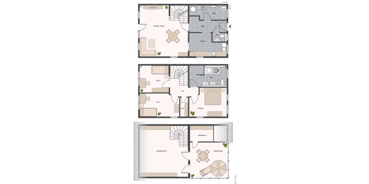 Reihenendhaus Berlin Spandau - 5 Zimmer, 151 m&sup2;, 2.790&euro; | Angebot:26527572