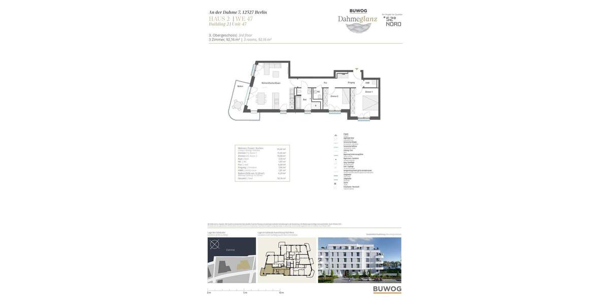 Etagenwohnung Berlin Grünau - 3 Zimmer, 92 m&sup2;, 742.000&euro; | Angebot:25824461