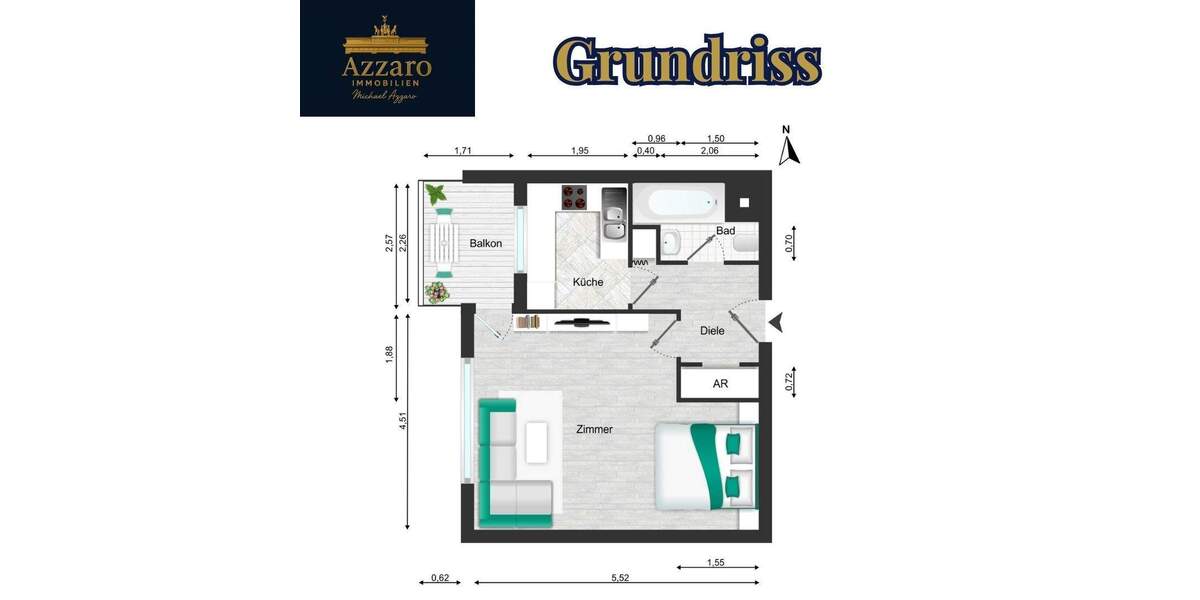 Etagenwohnung Berlin Lichtenrade - 1 Zimmer, 37 m&sup2;, 100.000&euro; | Angebot:24718998