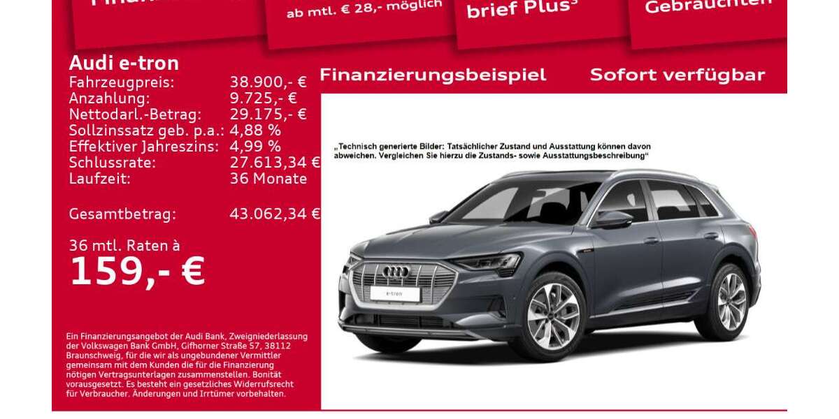Audi e-tron 61.900 km 38.900 &euro; Berlin 10587