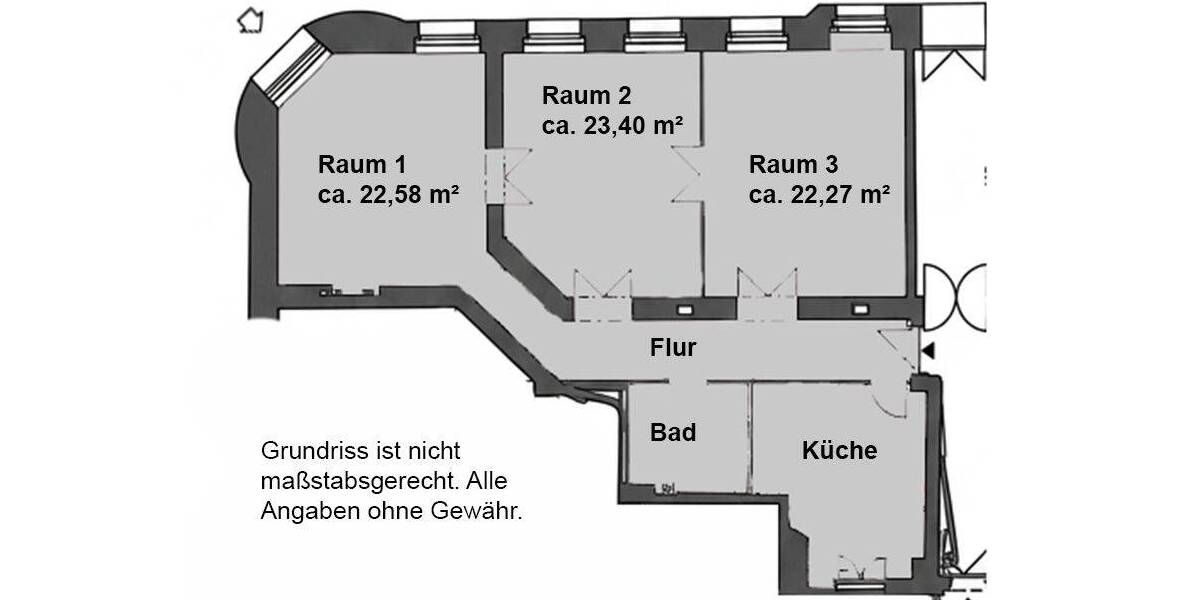 Gewerbeobjekt Berlin Friedrichshain - 3 Zimmer, 449.000&euro; | Angebot:26557127