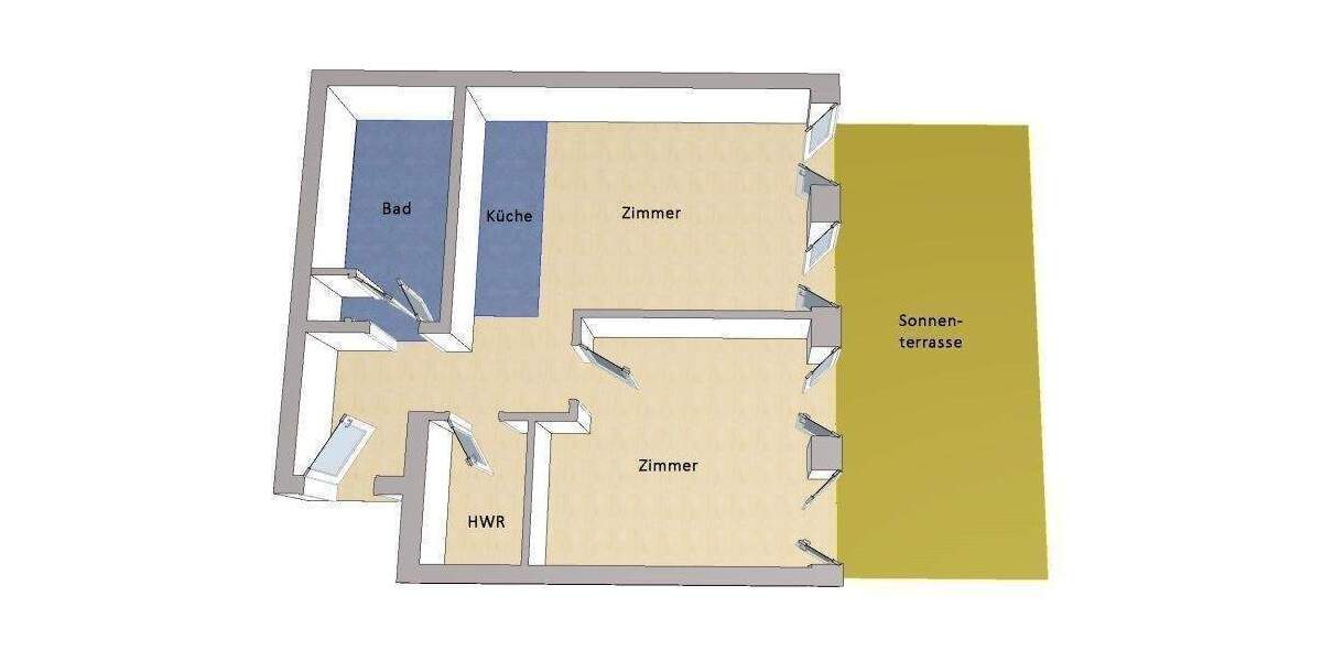 Etagenwohnung Berlin Charlottenburg - 2 Zimmer, 65 m&sup2;, 598.000&euro; | Angebot:24856723