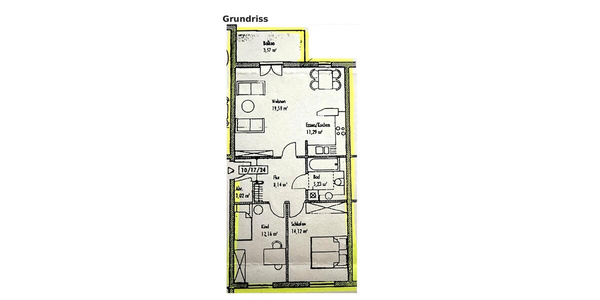 Etagenwohnung Berlin Treptow-Köpenick - 3 Zimmer, 75 m&sup2;, 339.000&euro; | Angebot:27309657