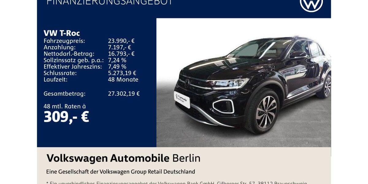 VW T-Roc 29.206 km 23.990 &euro; Berlin 10587