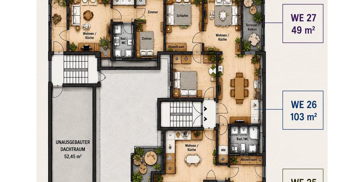 Dachgeschoßwohnung Berlin Neukölln - 10 Zimmer, 248 m&sup2;, 280.000&euro; | Angebot:26564790