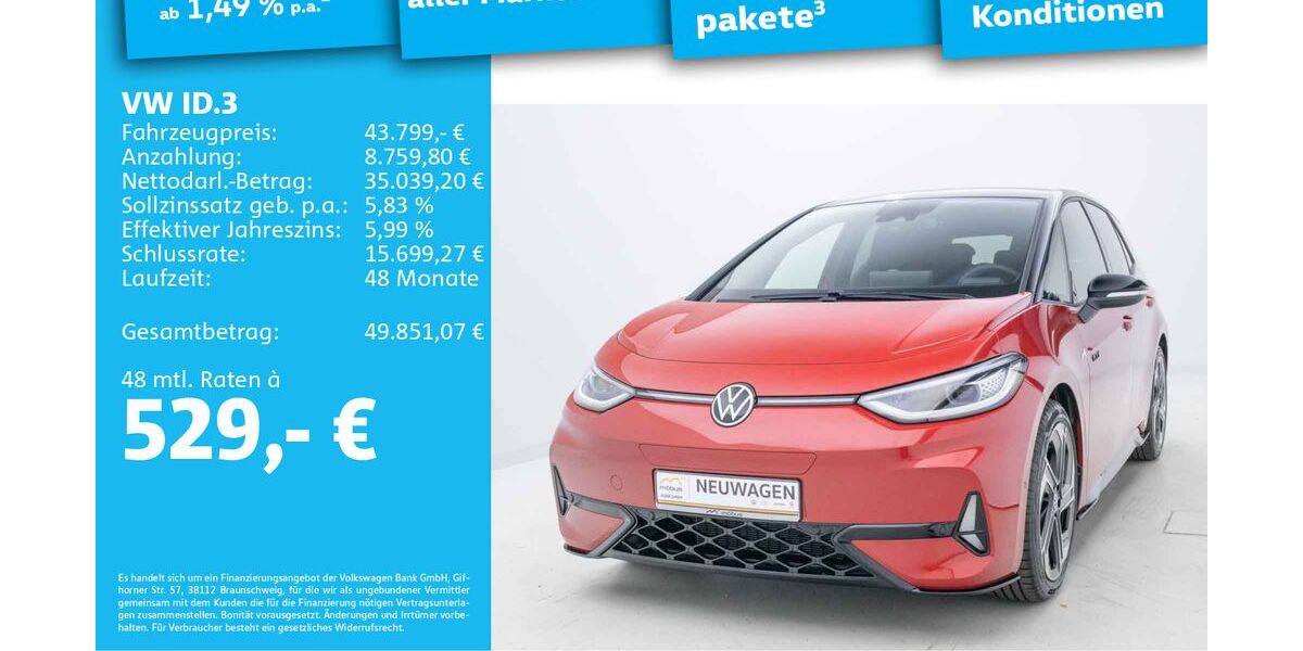 VW ID.3 5.000 km 46.199 &euro; Berlin 13088