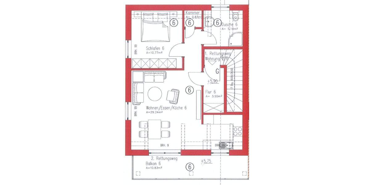Etagenwohnung Berlin Altglienicke - 2 Zimmer, 62 m&sup2;, 272.527&euro; | Angebot:24635987