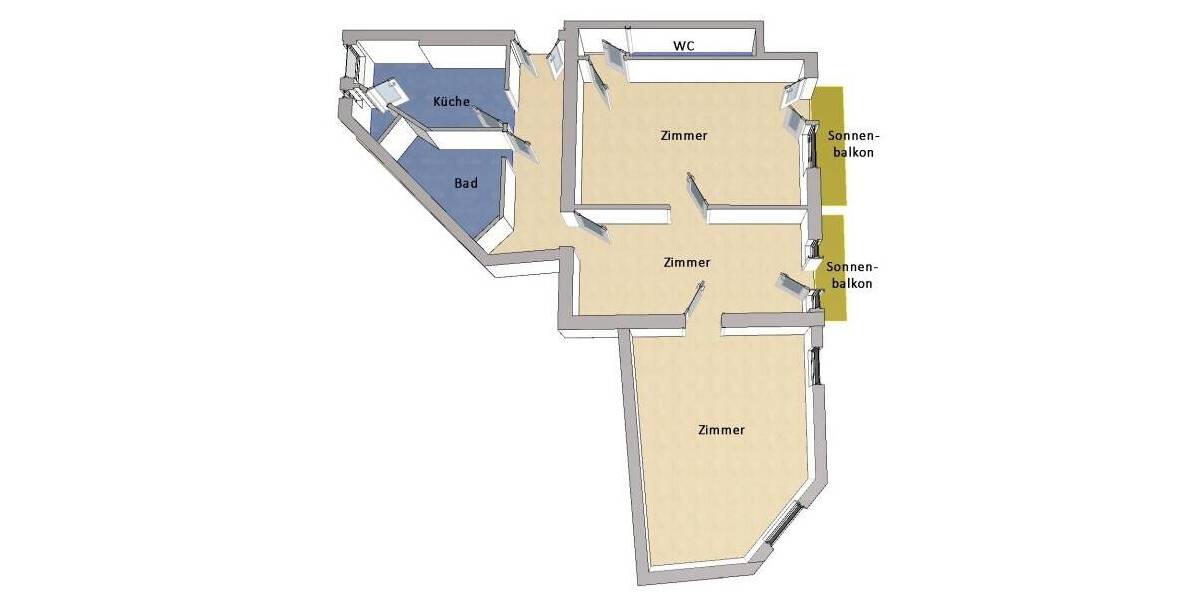 Etagenwohnung Prenzlauer Berg Prenzlauer Berg - 3 Zimmer, 95 m&sup2;, 499.000&euro; | Angebot:26568702