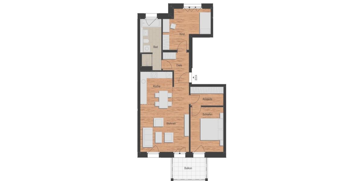 Etagenwohnung Potsdam Südliche Innenstadt - 3 Zimmer, 78 m&sup2;, 1.440&euro; | Angebot:25944603