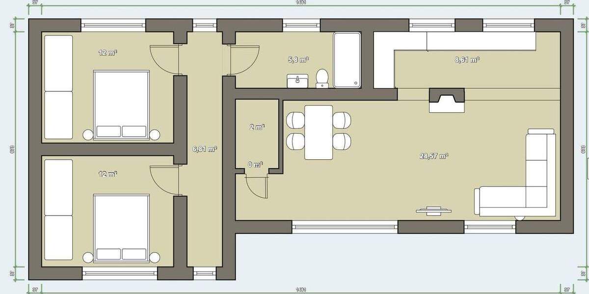 Bungalow Berlin Mahlsdorf - 3 Zimmer, 77 m&sup2;, 499.000&euro; | Angebot:24505458