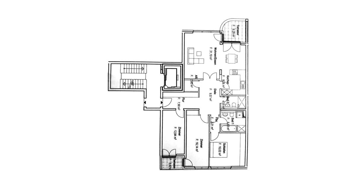 Etagenwohnung Berlin Steglitz-Zehlendorf - 4 Zimmer, 122 m&sup2;, 2.237&euro; | Angebot:25992468