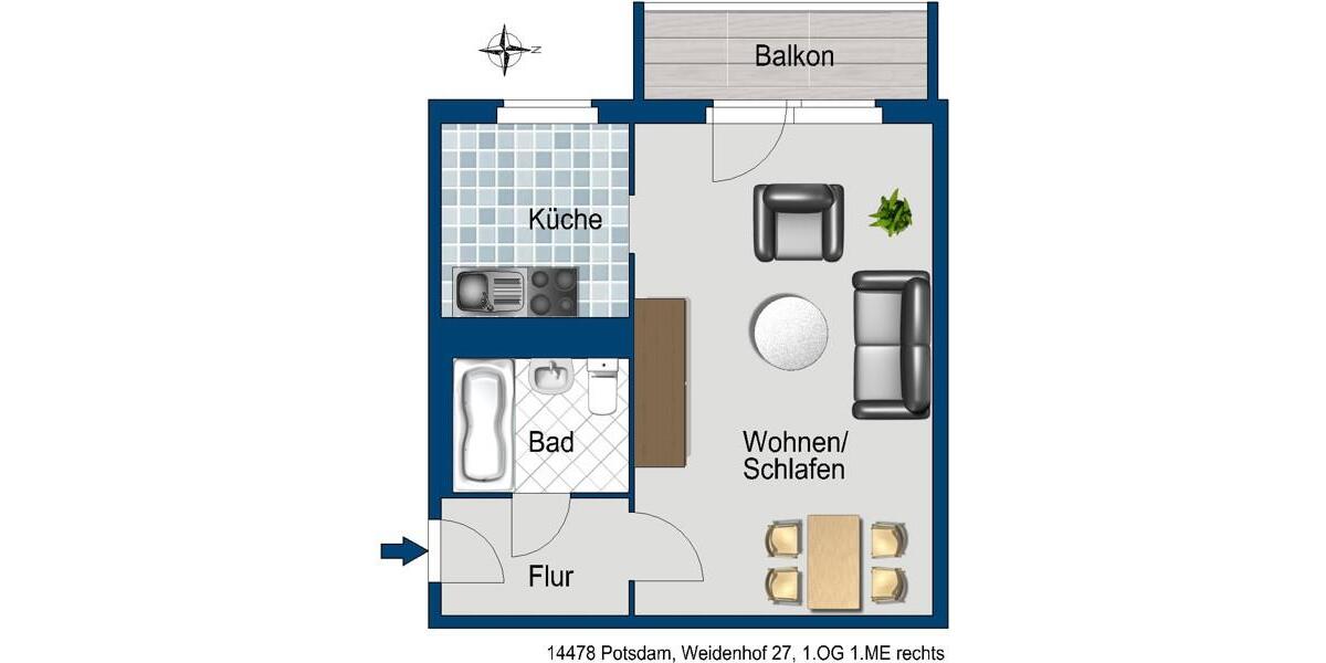 Ihr neues Glück in Potsdam - Willkommen zu Hause 1 zimmer