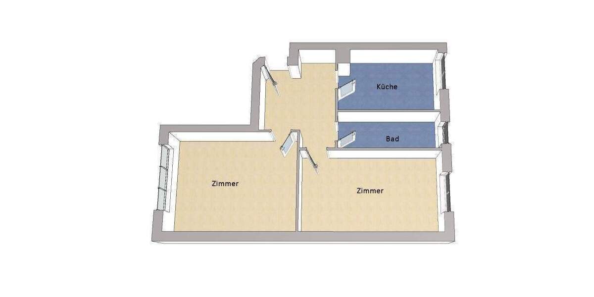 Etagenwohnung Berlin Wilmersdorf - 2 Zimmer, 62 m&sup2;, 349.000&euro; | Angebot:25995922