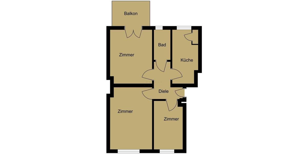 Etagenwohnung Berlin Spandau - 2 Zimmer, 61 m&sup2;, 209.999&euro; | Angebot:26611489