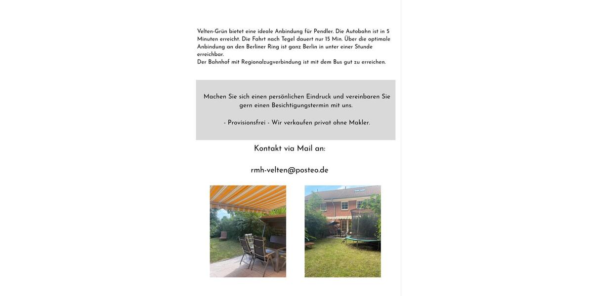 Reihenhaus Velten - 5 Zimmer, 170 m&sup2;, 449.000&euro; | Angebot:24744133