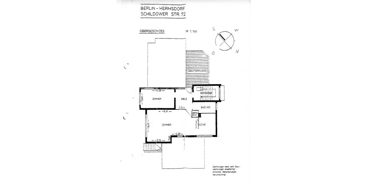Terrassenwohnung Berlin Hermsdorf - 2 Zimmer, 85 m&sup2;, 1.232&euro; | Angebot:26392104