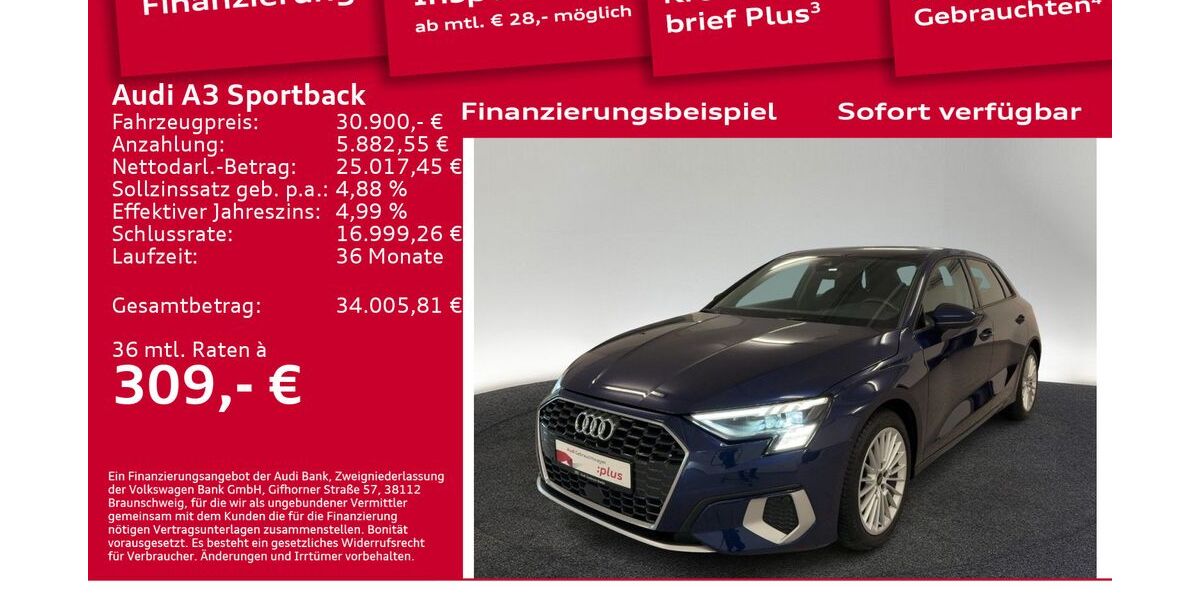 Audi A3 32.600 km 30.900 &euro; Berlin 12489