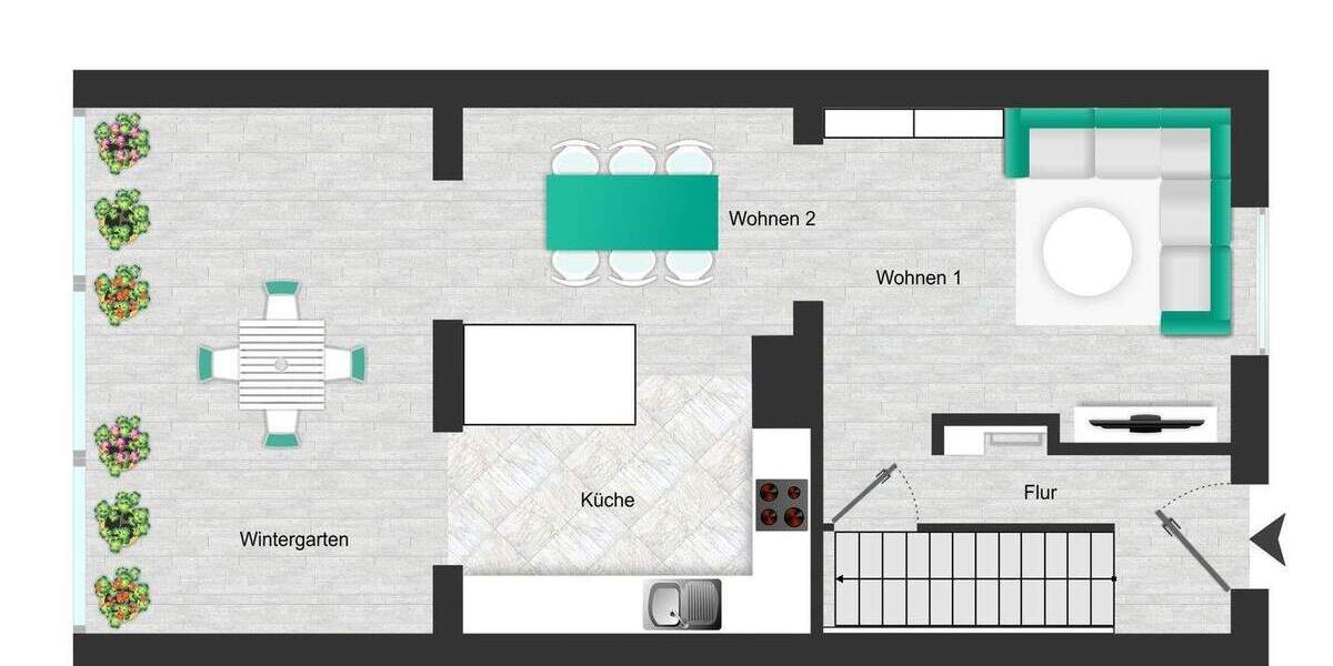Reihenendhaus Berlin Zehlendorf - 5 Zimmer, 110 m&sup2;, 2.200&euro; | Angebot:24451598
