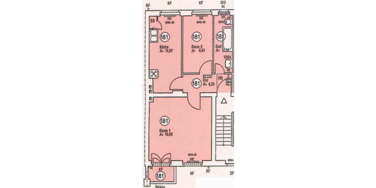 Etagenwohnung Berlin Tempelhof-Schöneberg - 1.5 Zimmer, 51 m&sup2;, 239.000&euro; | Angebot:27075188