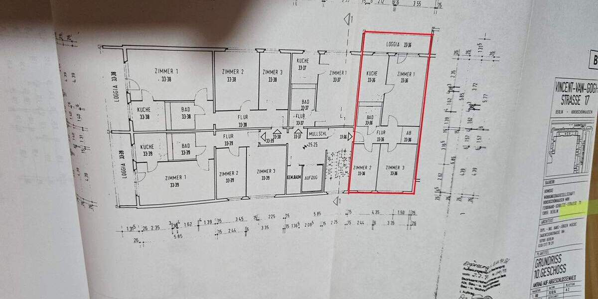 Etagenwohnung Berlin Neu-Hohenschönhausen - 3 Zimmer, 70 m&sup2;, 239.000&euro; | Angebot:24875016