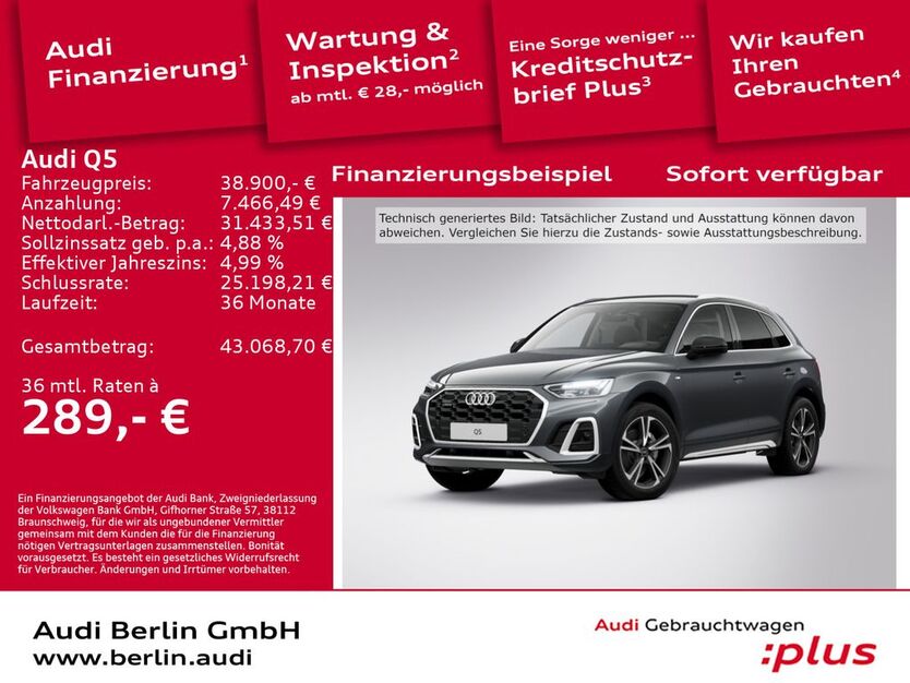 Audi Q5 80.750 km 38.900 € Berlin 12489