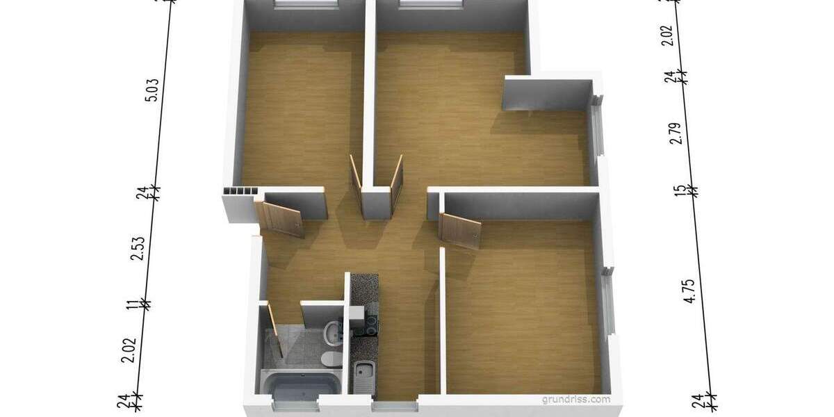 Etagenwohnung Berlin Schmargendorf - 3 Zimmer, 75 m&sup2;, 3.015&euro; | Angebot:23990692